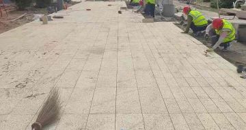 齐齐哈尔黄金麻荔枝面地铺案例