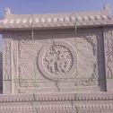 齐齐哈尔 芝麻白花岗岩屏风，照壁，影壁