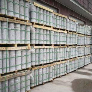 齐齐哈尔 芝麻白挡车柱、阻车桩、隔离柱