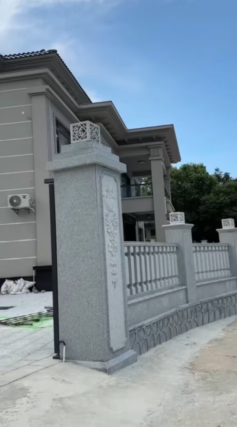 齐齐哈尔 芝麻白别墅围墙栏杆，私人订制